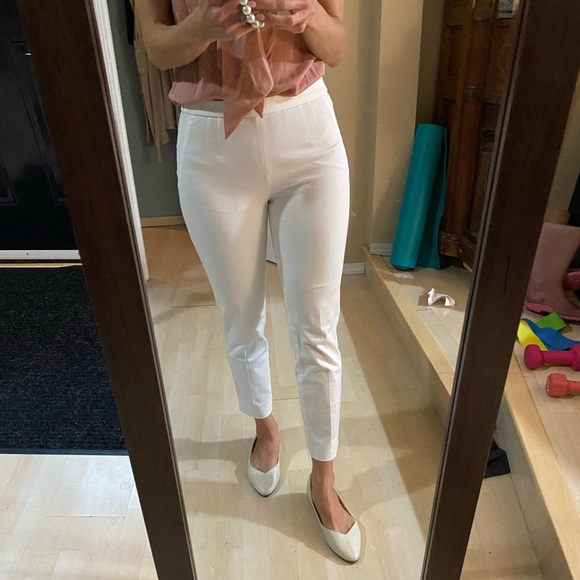 White J Crew Martie dress pants size 2 - Picture 1 of 8